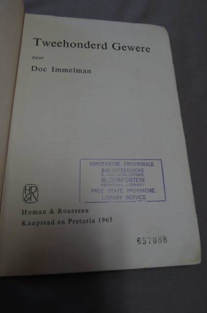 Doc Immelman. Twee honderd gewere.